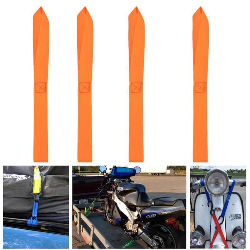 4 Stuks Universele Zachte Lus Motorfiets Vastbinden Riemen Voor Towing Cargo Motorbike Atv Utv Dirt Bike Tie Downs Accessoires