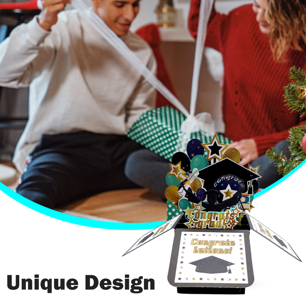 Graduation Card Graduation Pop Up Card High School Graduation Cards 3D Popup Greeting Graduation Card for Boy Girl