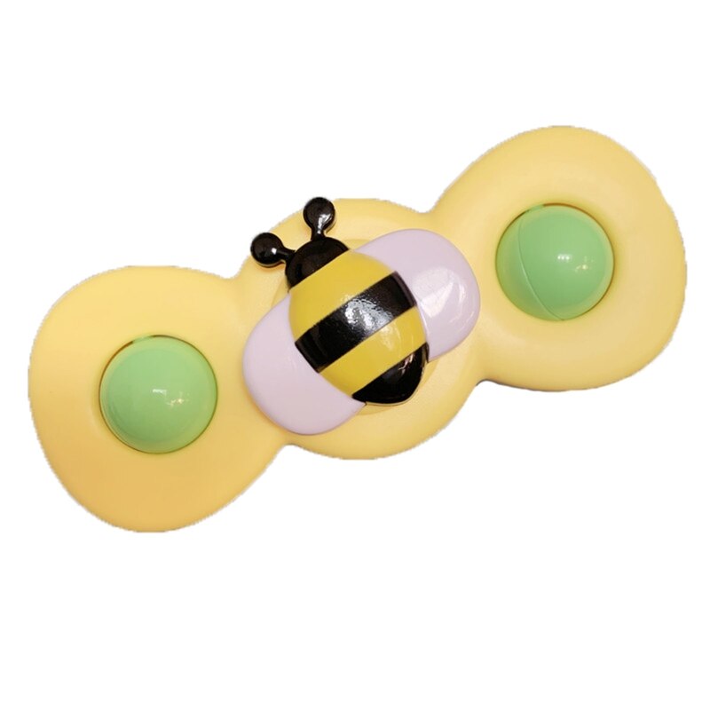 Baby Big Cartoon Insect Flower Spinner Fidget Spinner Top With Sucker 54DF