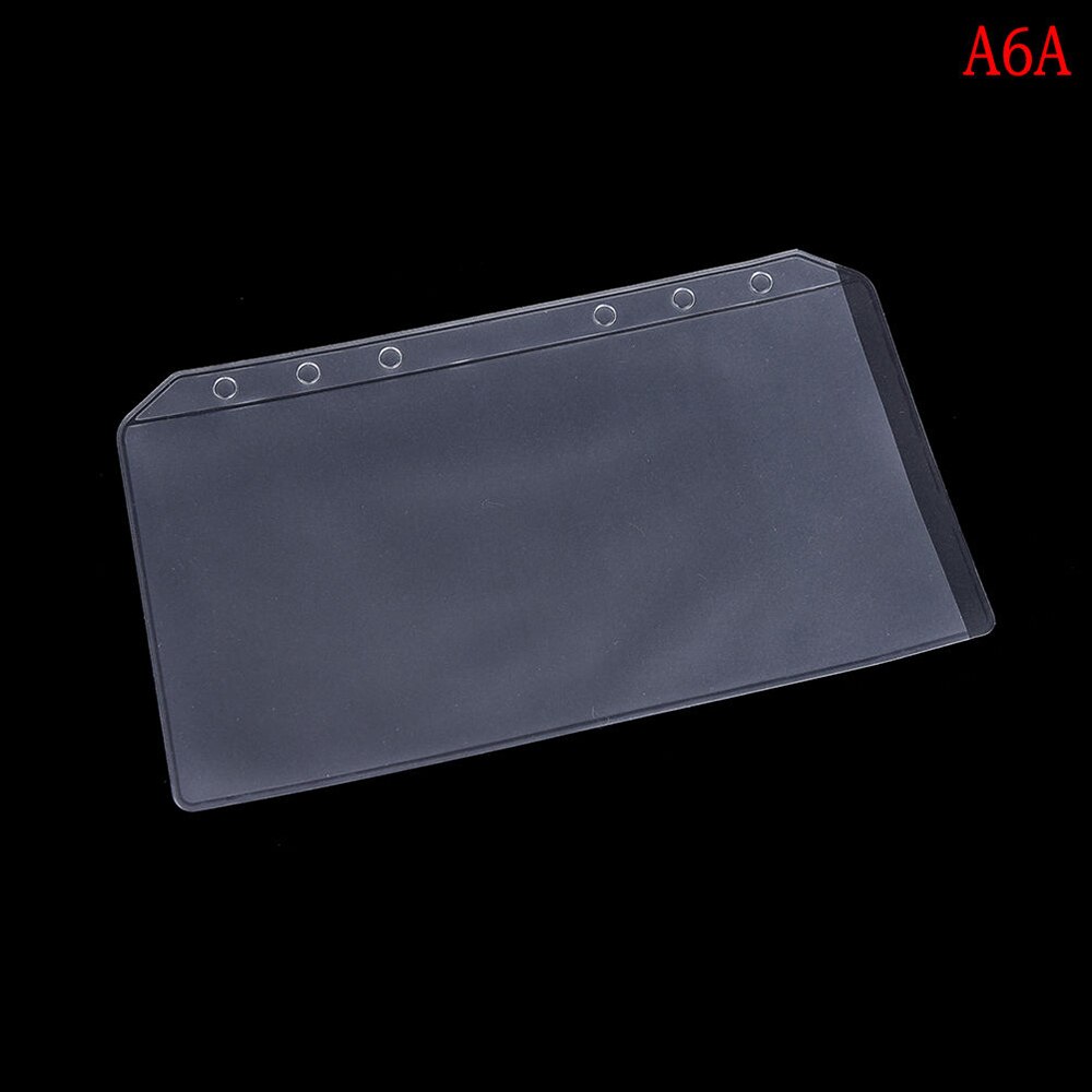 1 st  a5/a6 transparent zip lock kuvert bindemedel ficka påfyllning arrangör brevpapper undersökning kontor skolpapper: A6 a