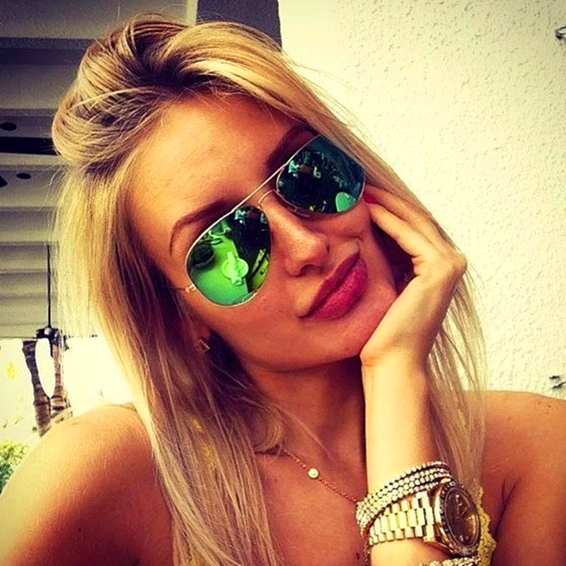 neue Pilot Spiegel Sonnenbrille Frauen/Männer Luxus Sonnenbrille Frauen Vintage Outdoor Driving Oculos De Sol UV400