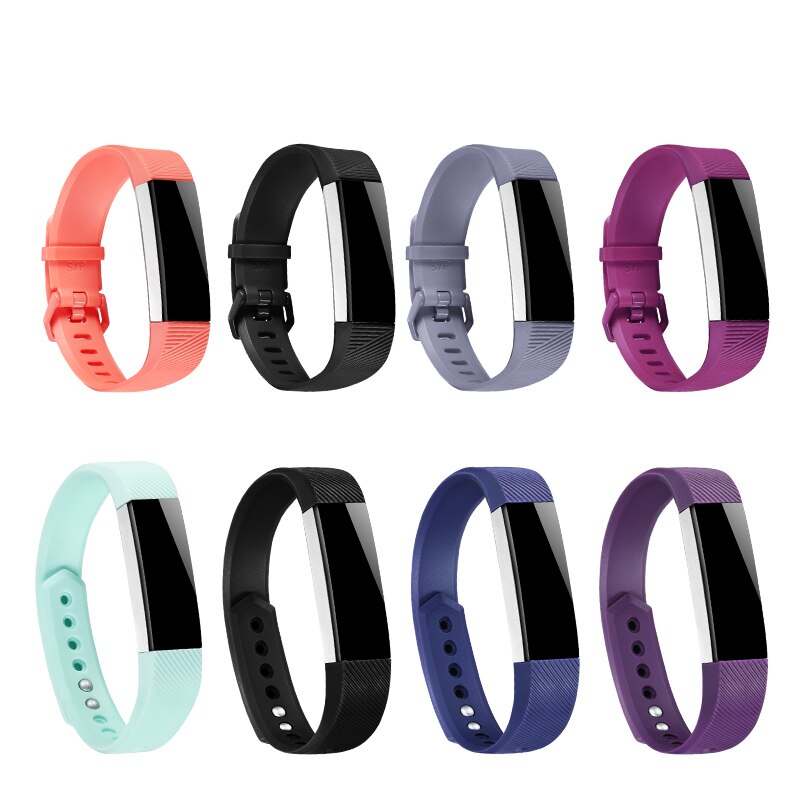Silicone Band for Fitbit Alta HR Adjustable Soft Secure Wristband Strap Bracelet Watch Replacement Accessories