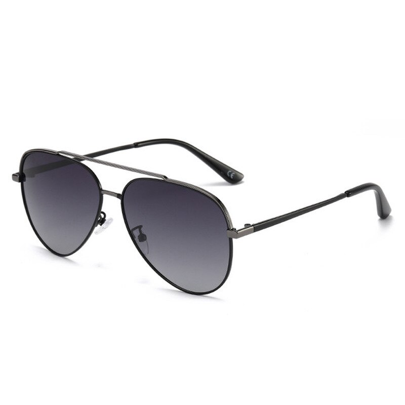 Mannen High-End Gepolariseerde Zonnebril Twin Balken Aviator Zonnebril Bestuurder Rijden Vissen Bril Piloot Zonnebril