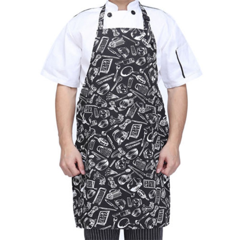 Mäns restaurang kock förkläde antifouling slitage matlagning krok hals förkläde kök kafé hotell kvinnligt kock förkläde: 3