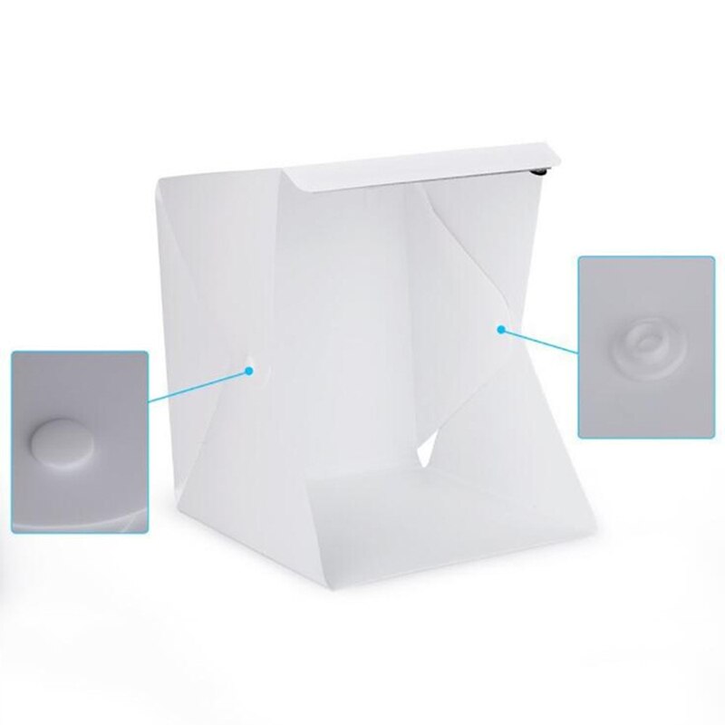 Vouwen Lightbox Fotografie Foto Studio LED Licht Softbox Foto Kit Achtergrond Foto Doos Voor Mobiele telefoon SLR Camera