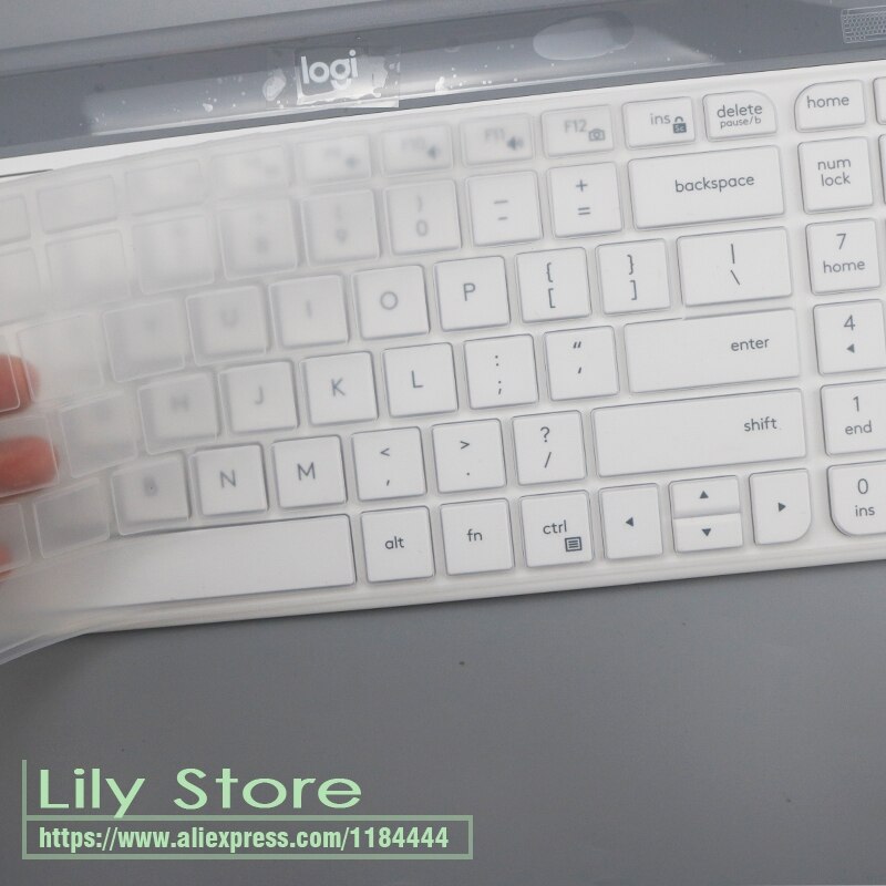 Voor Logitech MK470 Slanke Draadloze Toetsenbord Siliconen Stofdicht Draadloze Desktop Toetsenbord Cover Protector Mk 470 Dust Skin Film
