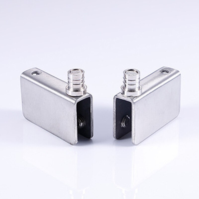 1/2/4pcs Stainless Steel for 5-8mm Glass Door Glass Pivot Clamps Door Hinges YE