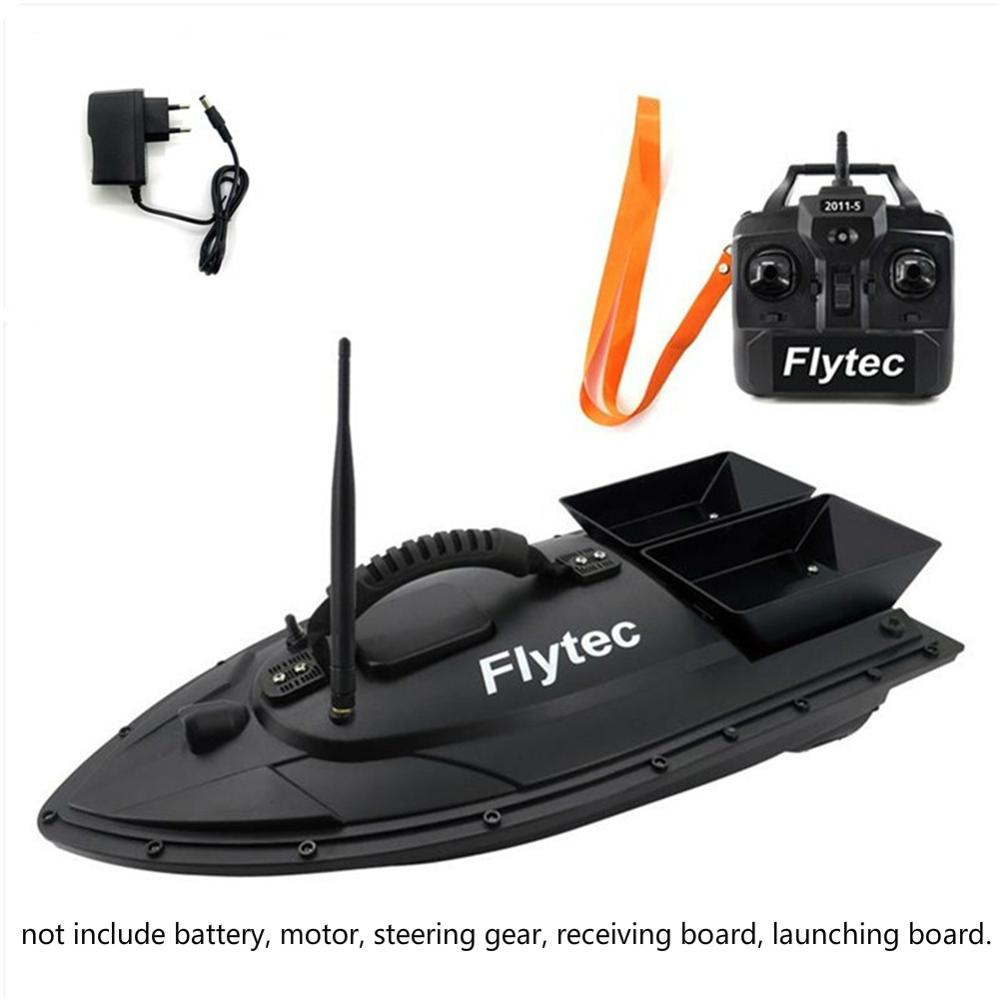 Flytec RC bateau de pêche 500 mètres Intelligent Intelligent bateau RC bateau pour la pêche appât bateau Double bateau à moteur pêche: Black Kit EU Plug