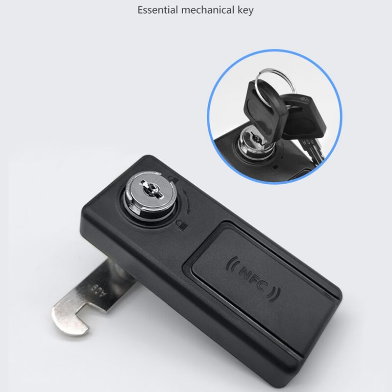 Cerradura inteligente RFID NFC para puerta de armario, dispositivo de cierre electrónico con tarjeta inteligente, Control por aplicación móvil, sin batería, sin Wifi