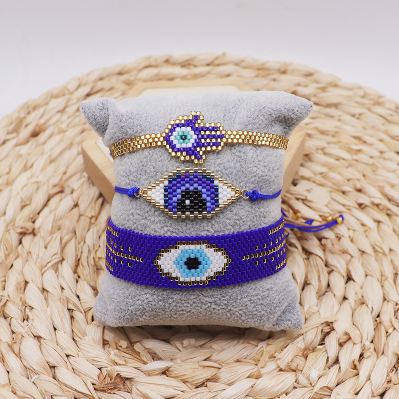 Miyuki Beaded Colorful Bracelet Eyes Jewelry Multilayer Chains Wrap Bracelets Set for Women Men Handmade Pulsera