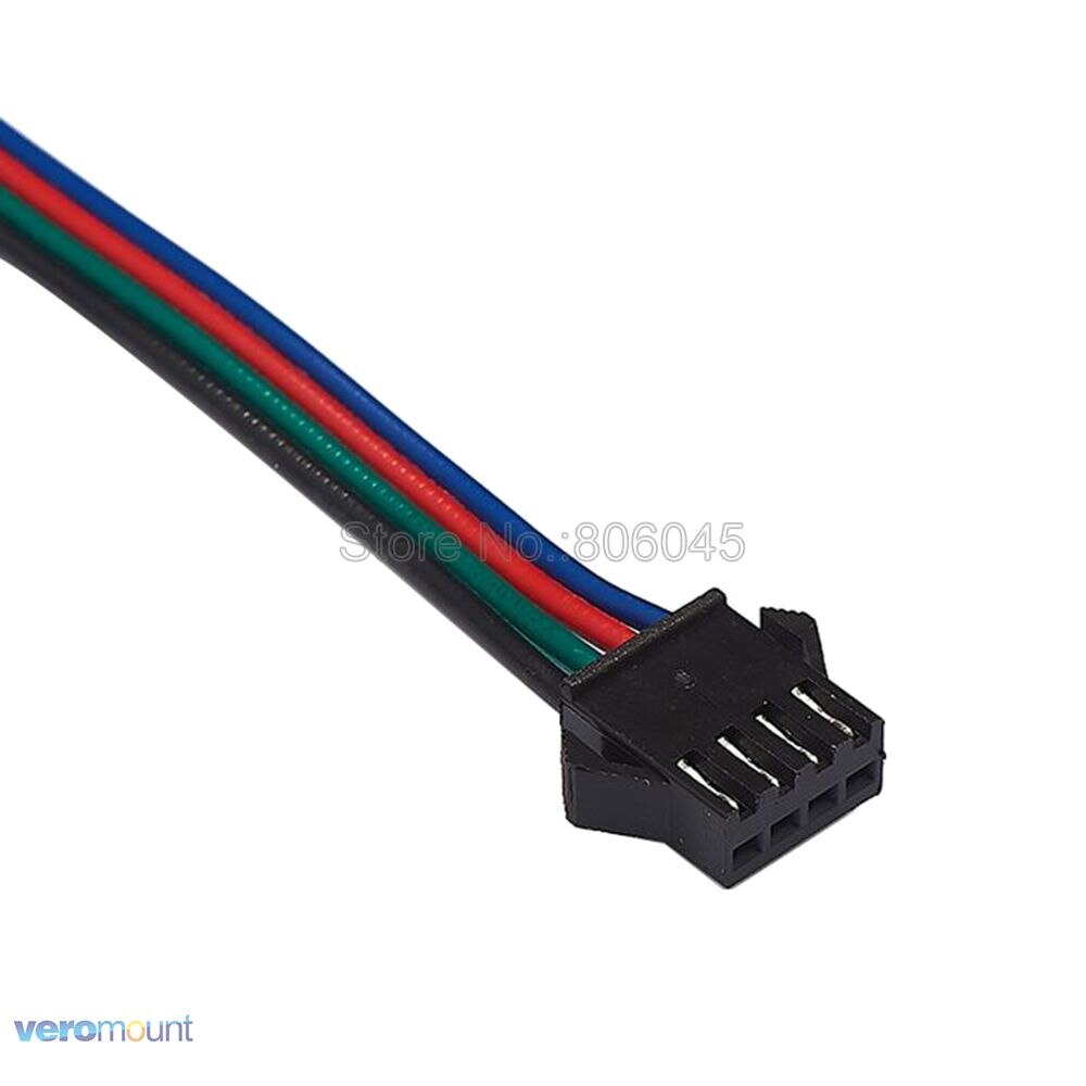 10-100 Pairs 4Pin 4-Pin JST SM Connector Male to Female SM Plug Connector 15cm Cable for 5050 3528 2801 8806 RGB LED Strip Light