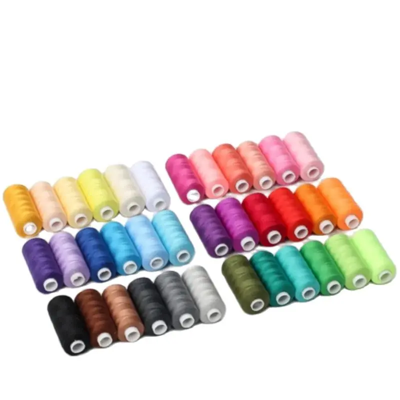 Set Di 36 Rotoli Di Filo Da Cucito In Poliestere, 36 Colori Assortiti Con Scatola Portabobine, Per Macchina Da Cucire E Cucito A Mano, Ideale Per Riparazioni E Fai Da Te