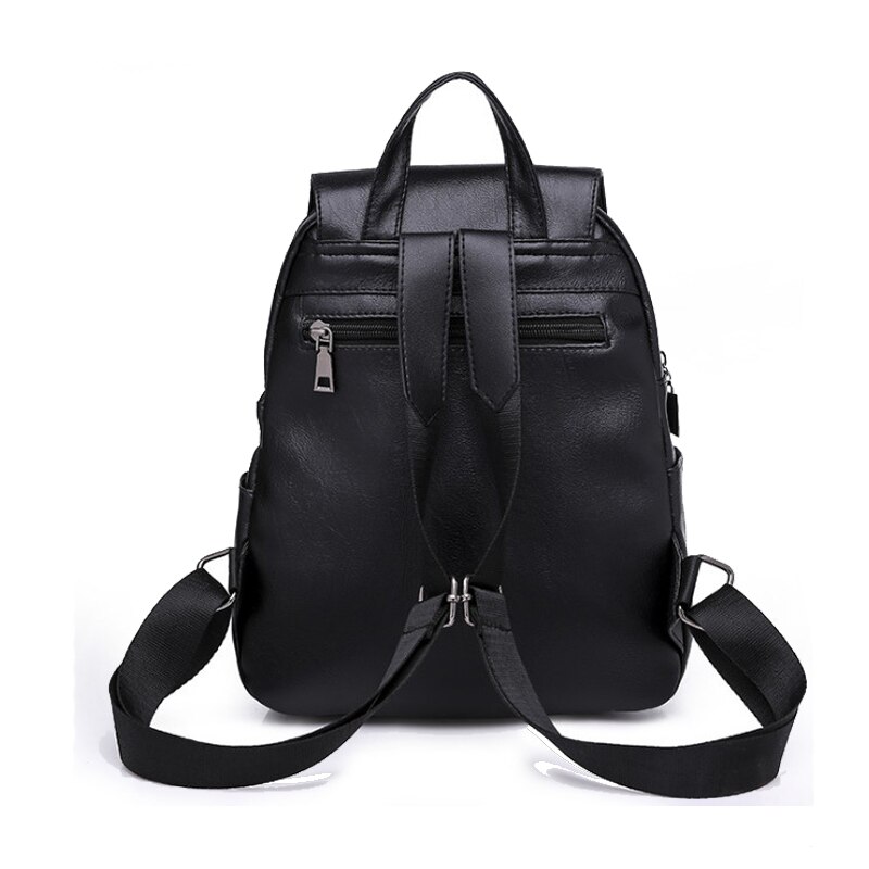 Chuwanglin sac à dos De femmes couleur Unie sacs à dos en cuir Simple bookbag bolsa feminina décontracté sacs d'école A3030