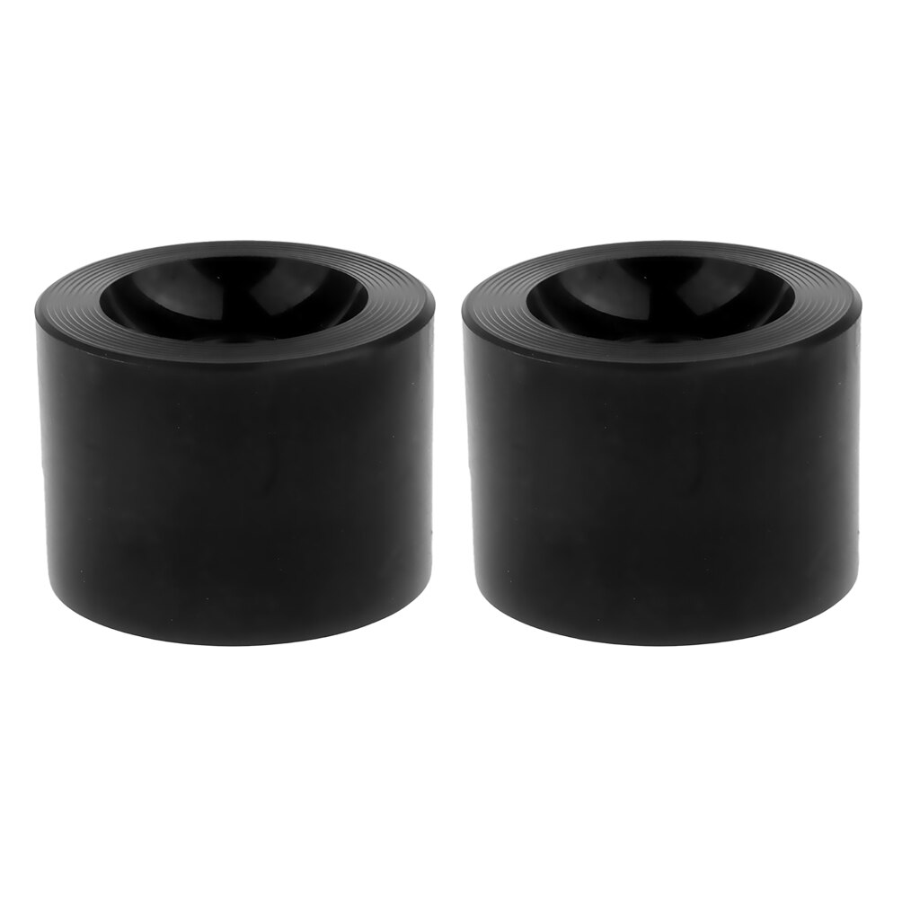 Skateboard PU Wheels Pro Blank Skateboard PU Wheels Longboard Cruiser Wheels black 2x 70 x 51mm