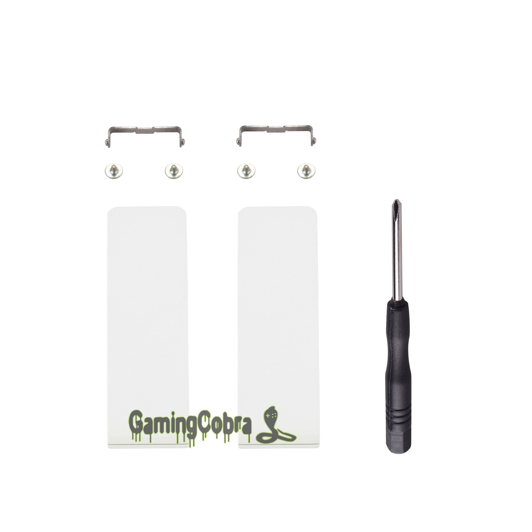 2 Set of Replacement Kickstand Console Back Bracket Holder Kick Stand for NS Switch: White