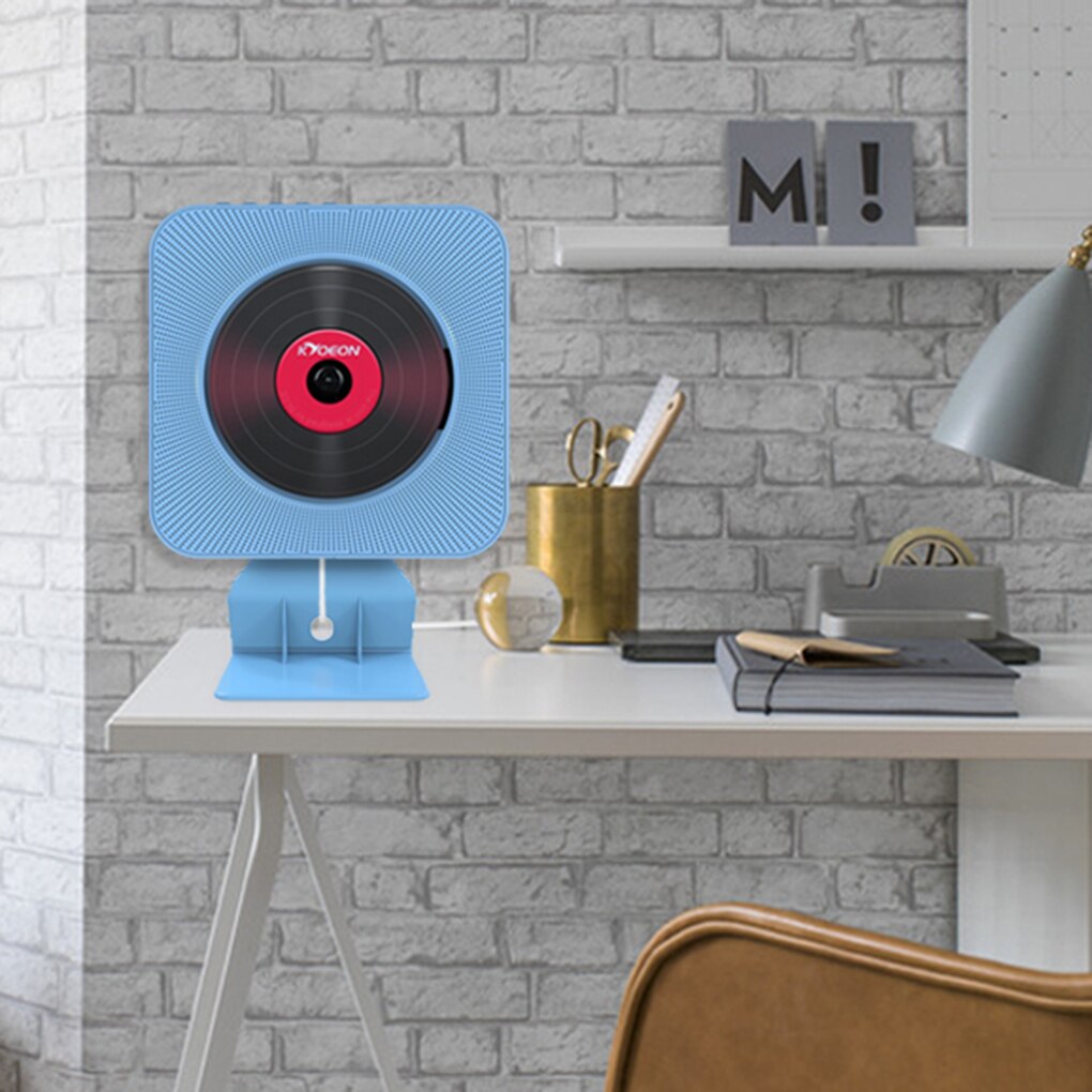 Väggmonterad bluetooth cd-spelare trådlös hifi pull switch högtalare ljudbox fjärrkontroll kit