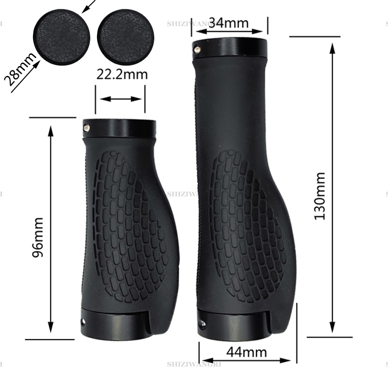 MTB Fahrrad Griffe Lenker Kurze Lange Fahrrad Griffe Anti-Skid Gummi Griff Radfahren Mountainbike Grip Ergonomische