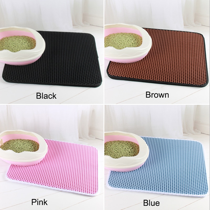 Pet litter mat with Double layer waterproof clean pad accessories for dog cat toilet