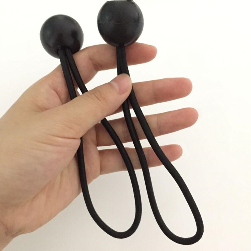 5 stuks* zwarte bal bungee elastisch schokkoord bungees zeildoeken tentband elastisch touw bal