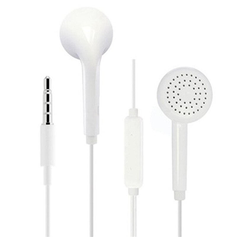 Hengshanlao 3.5 com fio fones de ouvido com controle de volume microfone à prova dwaterproof água música jogos in-ear esporte fone de ouvido fora fones de ouvido branco