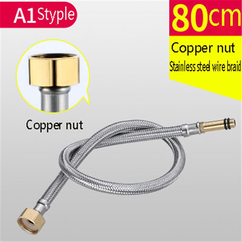 LEDFRE304 Roestvrij Staaldraad Gevlochten Slang Wastafel Kraan Wastafel Kraan Koud En Warm Inlaat Slang: A1 Style