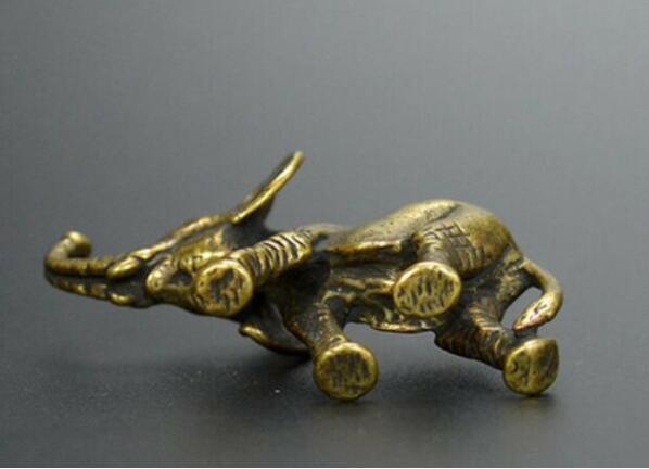 China 'S Archaize Messing Olifant Kleine Standbeeld Ornamenten