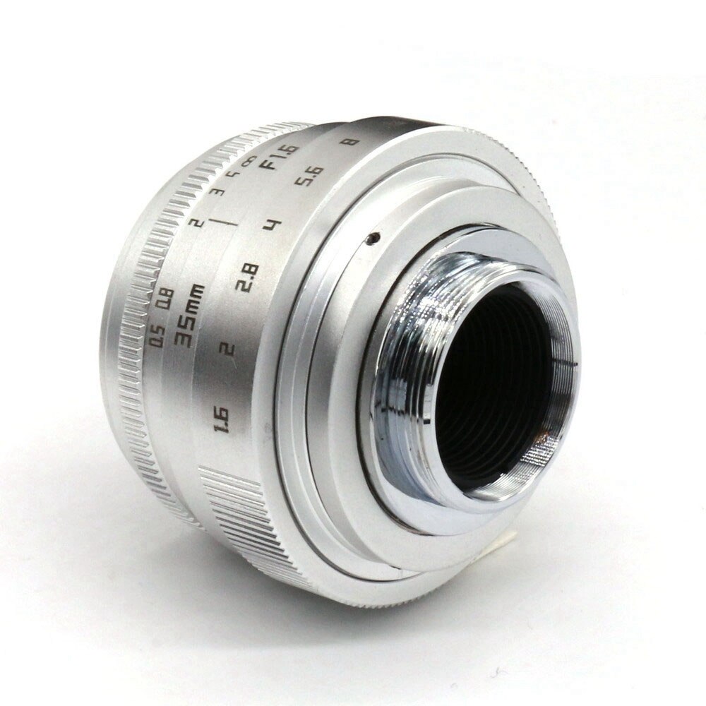 -35mm F1.6 C Mount Camera Lens Met Adapter Ring Voor Panasonic Olympus