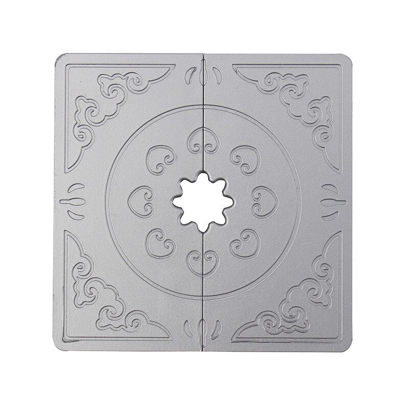 Klimaanlegg hull dekorativt deksel klimaanlegg hull blokkerende deksel dekorative hull dekker vegg reservert hull vegg hol: Sølv hull diameter 1 2cm