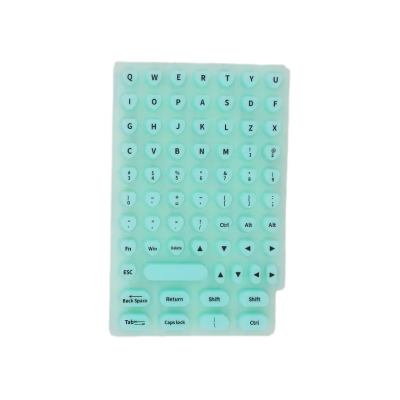 Raised Adhesive Keyboard Stickers for Long Nails Universal Nail Art Keyboard Bubbles Self-for Long Nails Silicone Typing Keycaps: Blue