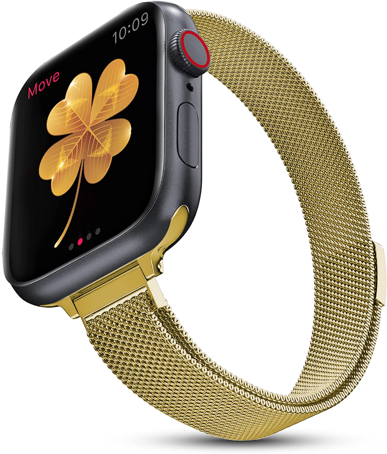 Milanesiskt öglearmband för apple watch-band 40mm 44mm 41mm 45mm 42mm 49mm 38mm slimt armband iwatch-serien 3 5 4 6 se 7 8 ultra 2 9: Mässing / 20mm