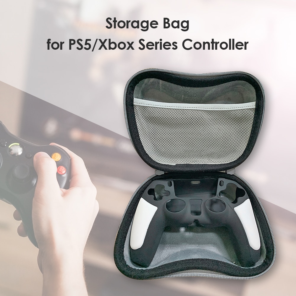 Kleine Harde Shell Eva Draagtas Tas Lichtgewicht Spel Spelen Elementen Voor PS5 Dualsense Xbox Serie X Controller Opbergdoos