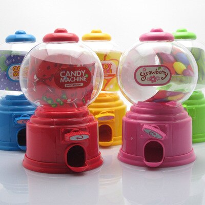 Koreaanse Stijl Leuke Candy Machine Kinderen Plastic Pot Creatieve Mini Twist Snoep Machine Bank Ontvangen Geval