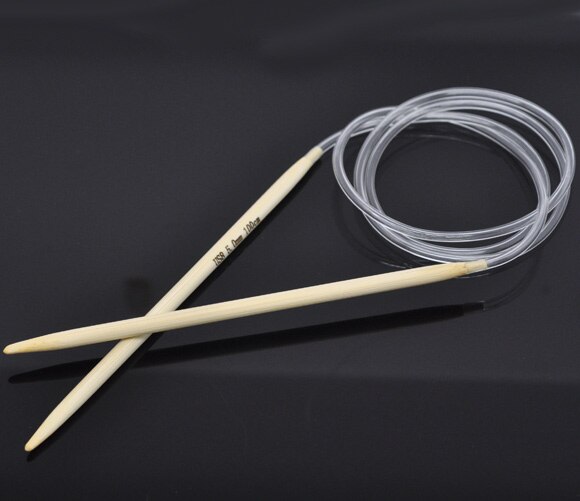 Agujas de ganchillo tunecianas afro de bambú de 85cm de largo para el hogar, agujas de tejer, tejido de hilo, herramientas de artesanía, 1 ud.