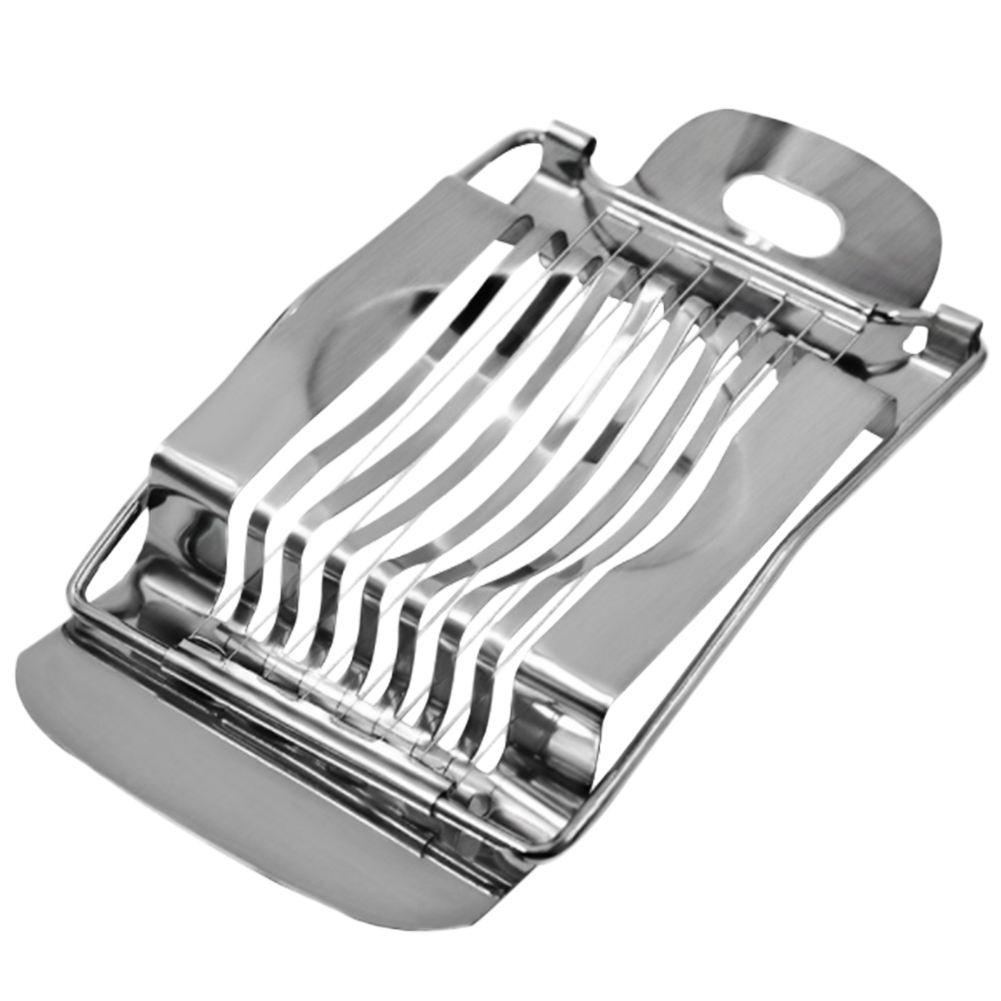 Stainless Steel Wire Egg Slicer Cutter Chopper For Hard Boiled Eggs Multipurpose Strawberry And Mushroom Slicer: Default Title
