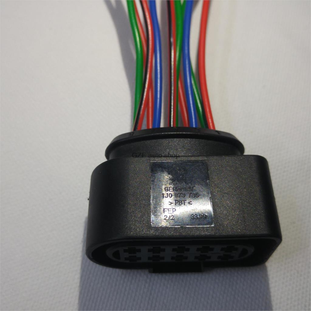 Ekte frontlyskabel ledning pigtail kontaktplugg for golf gti jetta  a4 a6 tt 1 j 0973735