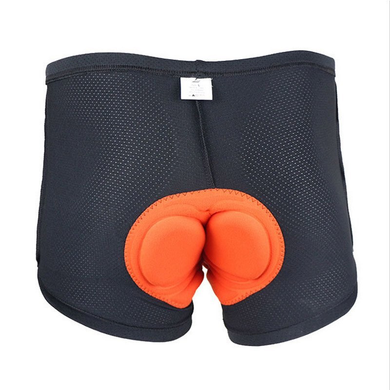 Män 3d vadderade cykelunderkläder shorts & rumpskydd av skum andas snabbtorkande utomhus sport cykel underkläder trosor: L