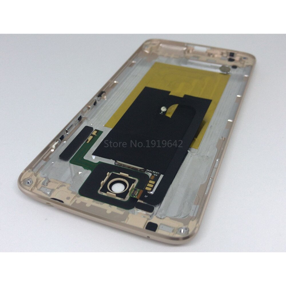 pour ZTE Axon 7 A2017 5.5 ''boîtier de châssis en métal pour téléphone portable avec bouton d'empreinte digitale, pièces de rechange pour boîtier de batterie