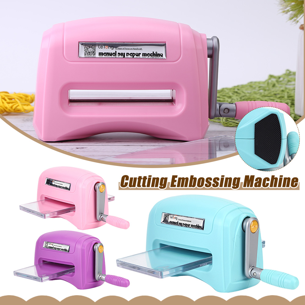 Máquina troqueles de corte, troqueladora portátil para álbum de recortes, herramienta artesanal práctica con placa de respaldo de plástico para tarjetas de álbum de recortes