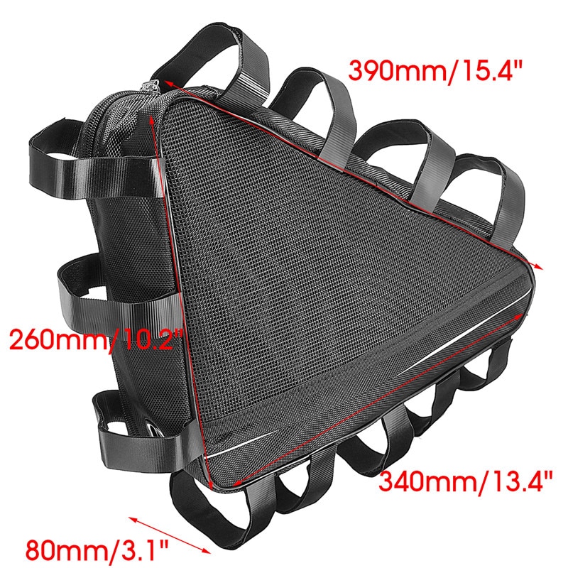 36V/48V Mountain Bike Triangle Li-ion Battery Storage Bag Electric Bicycle Lithium Battery Triangle Battery Bag Cover