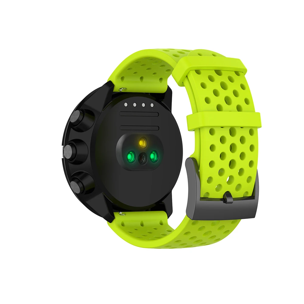 Silikon-Armband für Suunto Spartan Sport Wrist HR für Suunto 9/9 Baro/Suunto7/D5 Uhr 24 mm Ersatzarmband