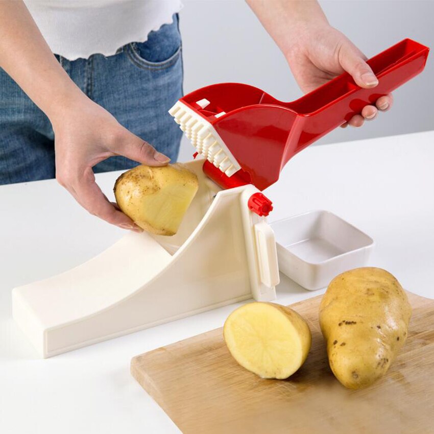 ABS + Roestvrij Staal Frieten Snijders Aardappel Chips Strip Snijmachine Maker Slicer Chopper Dicer Messen Keuken Gadgets