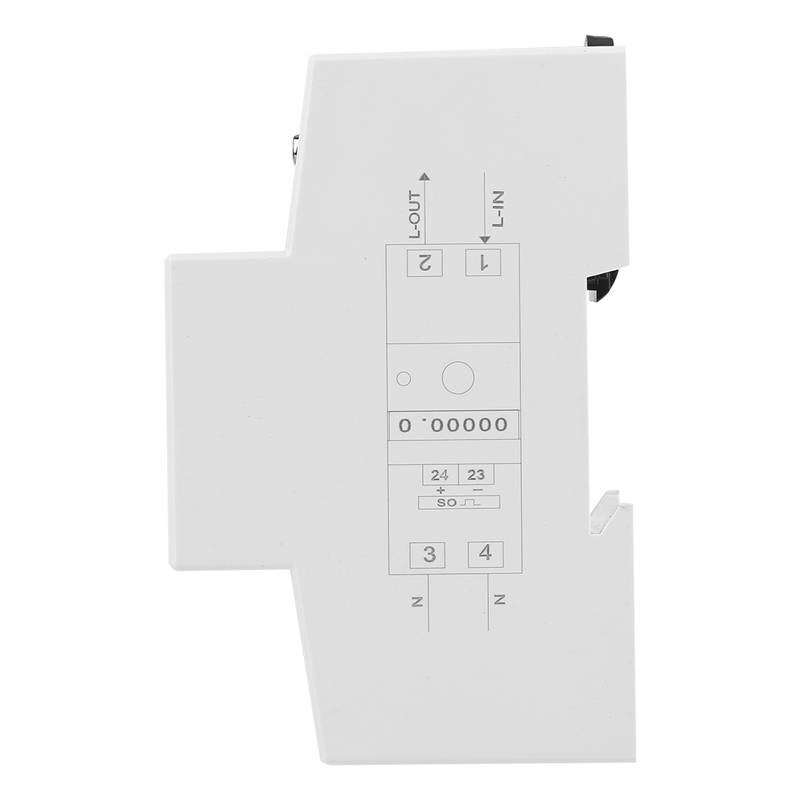 5 to 80A 230V 50Hz Digital LCD Single Phase Energy Meter Watt Meter DIN Rail Mounting DDS015 Electric Power Meter