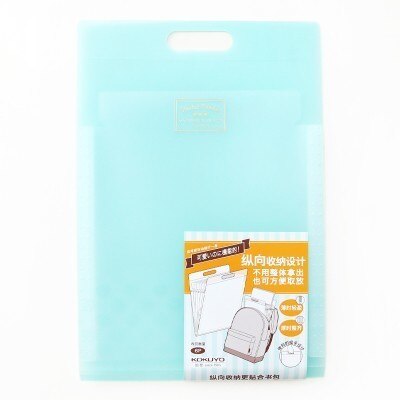 KOKUYO-sac de rangement pour Cookies Pastel WSG-DFC65 A4 6P, portefeuille extensible, Style Portable: tou lan