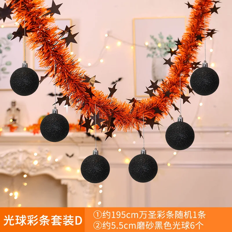 Rekwizyty robić dekoracji na Halloween, zawieszki z kwiatami latte, zaopatrzenie solidny, zawieszka z flagą dyni, ozdoby na Halloween: Głęboki niebieski