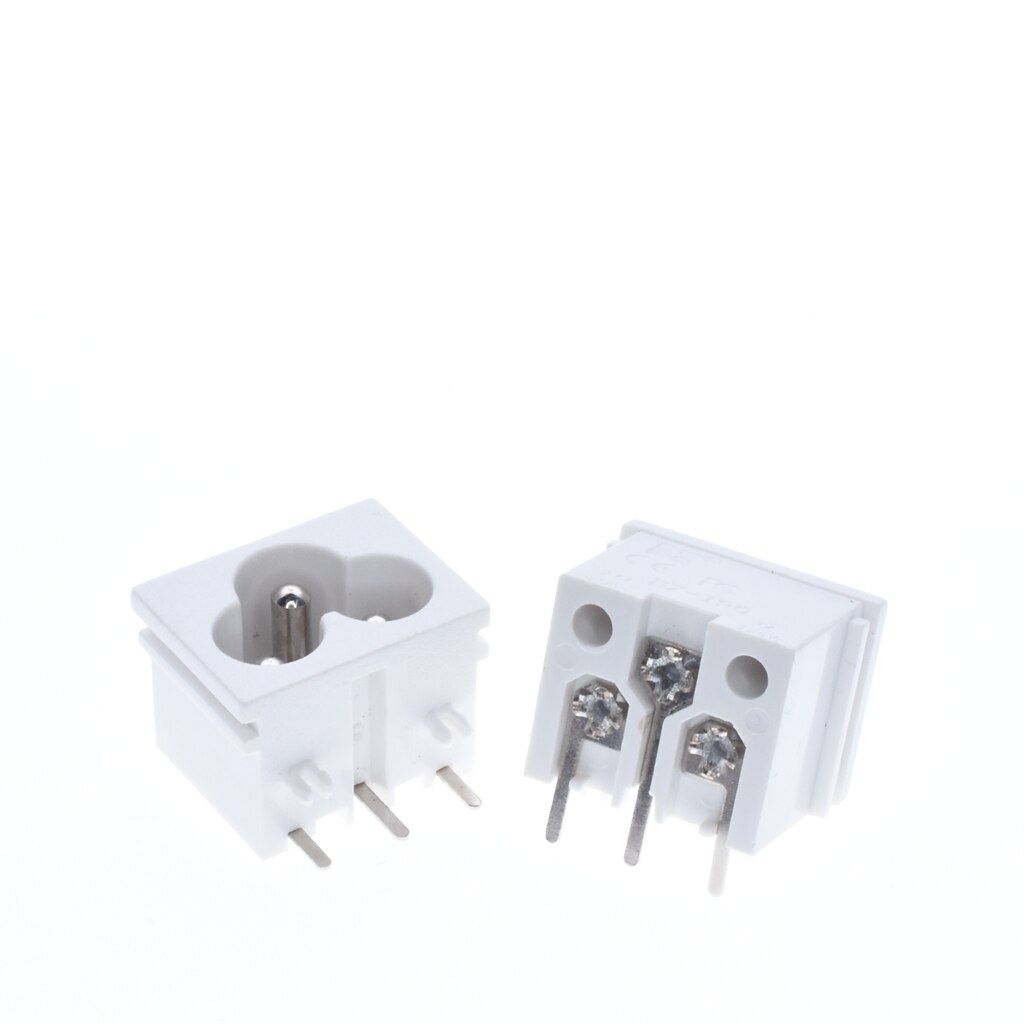 IEC320 C6 3Terminal AC Energie Stecker Einlass Buchse AC 250V 2,5 EIN Schwarz drei kerne von schweißBar draht buchse Energie versorgung