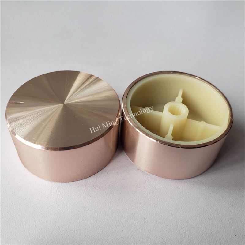 Aluminium Knopf für Doppelpoti silber, 3,85 Aluminium Knopf für Doppelpoti silber, 3,85