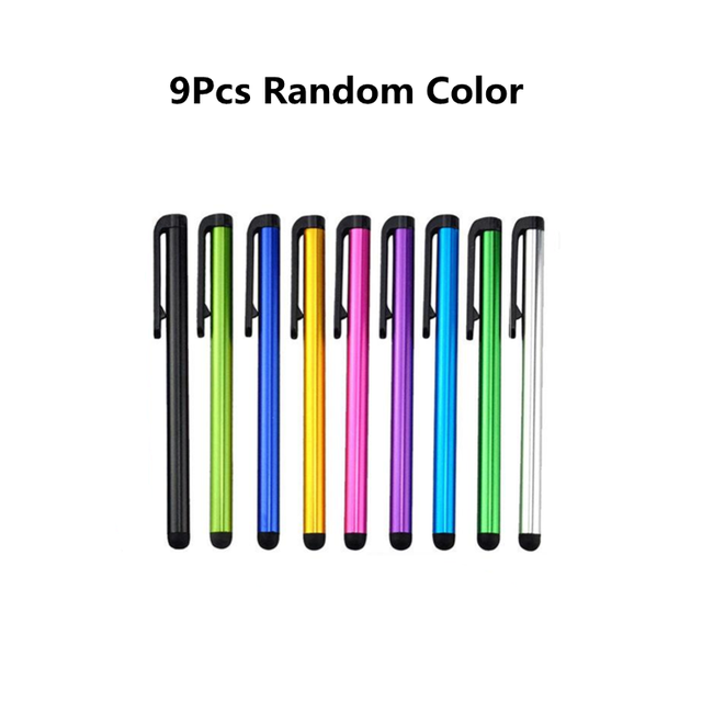 1/3/6/9Pcs Capacitieve Touchscreen Stylus Pen Voor Iphone Ipad Huawei Smart Telefoon Tablet Pc mobiele Telefoon Accessoires Willekeurige Kleur: 9Pcs