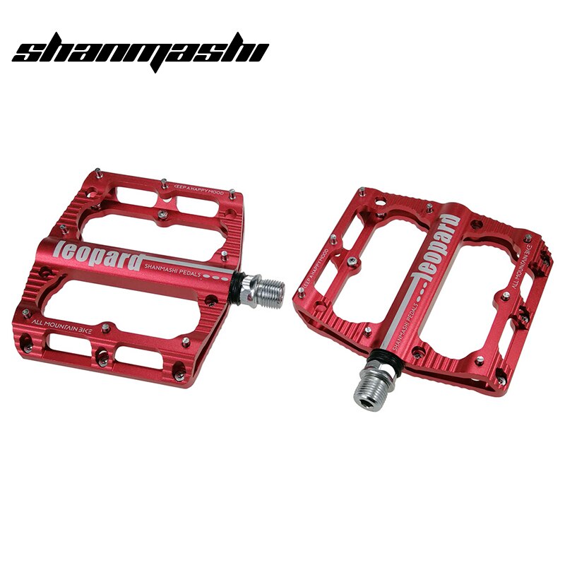 SMS pedały rowerowe platforma kompozytowa ze stopu aluminium duża szeroka wygoda uszczelnione łożysko antypoślizgowe pedały rowerowe MTB Droga rower: Czerwony