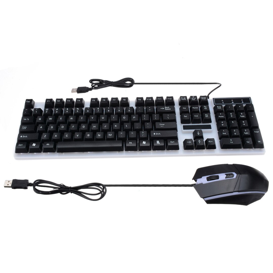Gaming Keyboard Mouse Set Mechanical Wired USB Keyboard Mouse Set Backlight Keyboard +Mouse for PS4 Xbox One 360 Gaming