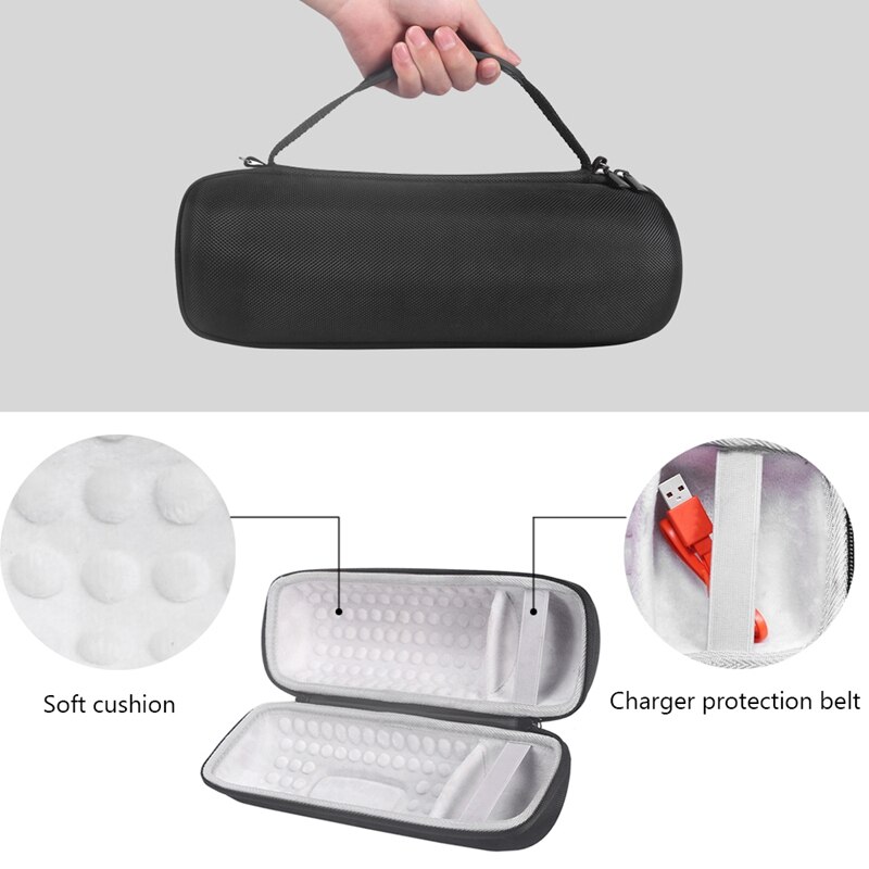 Eva Hard Case Voor Jbl Pulse 4 Speaker Carry Storage Case Bag (Grijs)